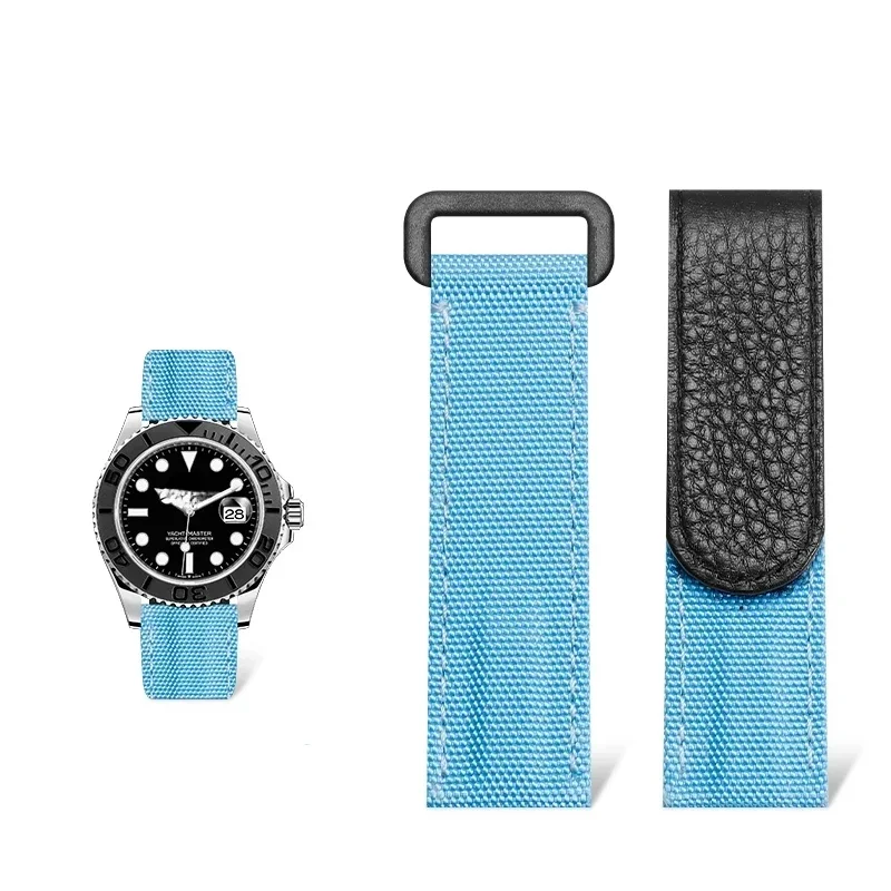Canvas Strap Watch - 20mm Hook and Loop Fastener Canvas