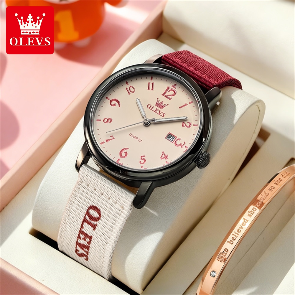 Canvas Strap Watch - OLEVS Brand New Fashion Quartz Watch