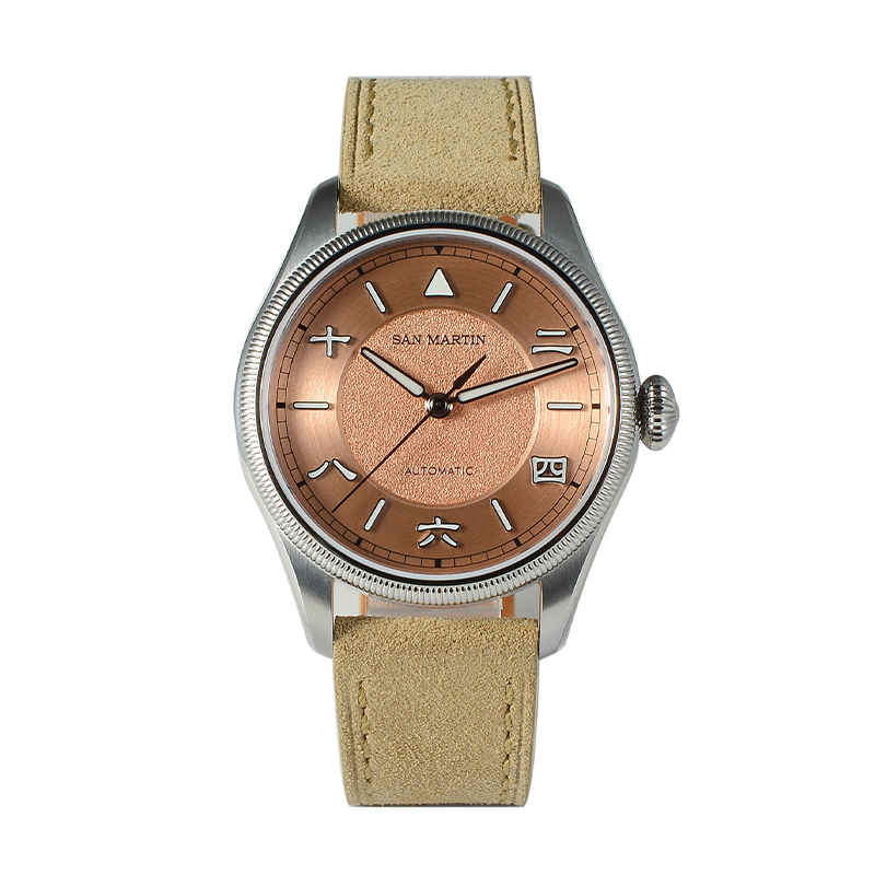 San Martin Men Automatic Watch - огляд і ціна Leather Strap Quick Release