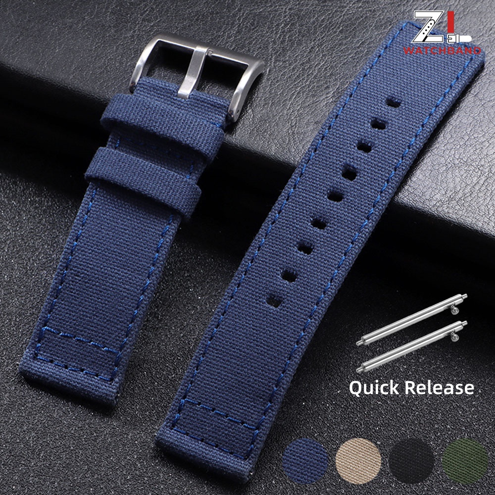 Nylon Watch Strap 20mm 22mm fo - огляд і ціна Canvas Strap Watch