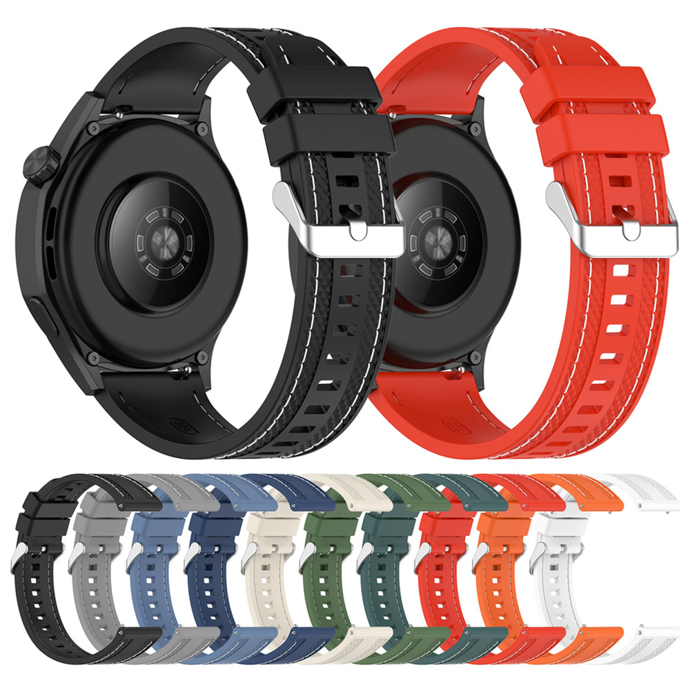 22mm Stitching silicone univer - огляд і ціна Silicone Watch Band 22Mm