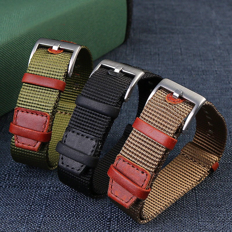High quality  Nylon 20mm 22mm  - огляд і ціна Nato Strap Nylon