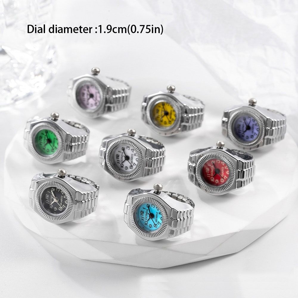 Punk Mini Finger Watch Rings A - огляд і ціна Canvas Strap Watch