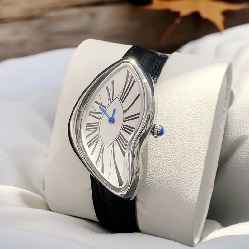 Medieval alien watches melt an - огляд і ціна Leather Watch Band Men