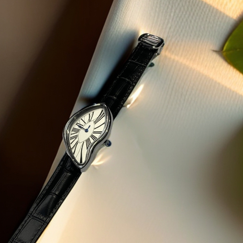 Medieval alien watches melt an - огляд і ціна Leather Watch Band Men