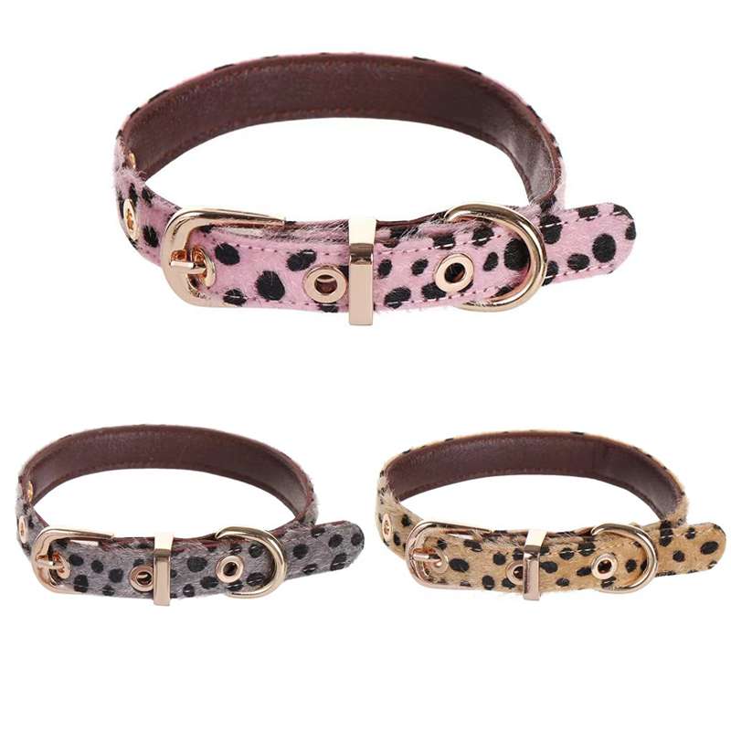 Leopard Pattern Small Dog Coll - огляд і ціна Leather Strap Quick Release