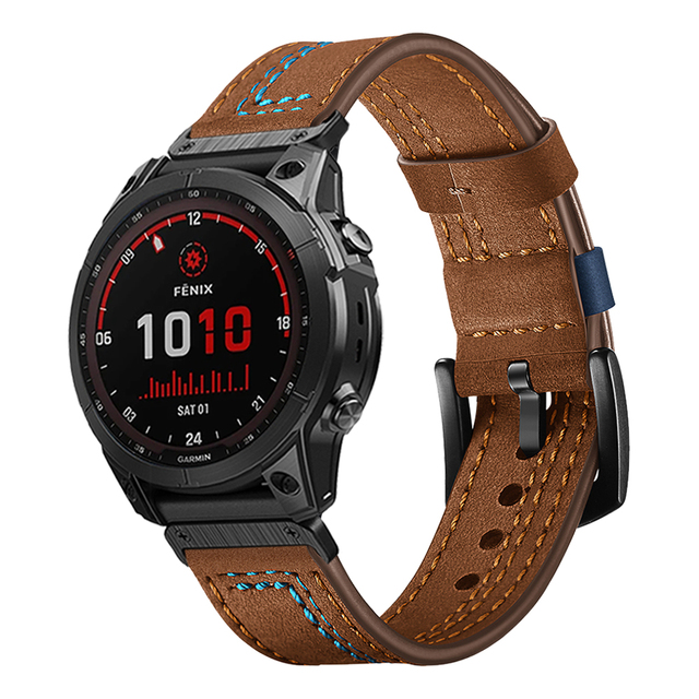 22mm 26mm Genuine Leather Stra - огляд і ціна Leather Strap Quick Release