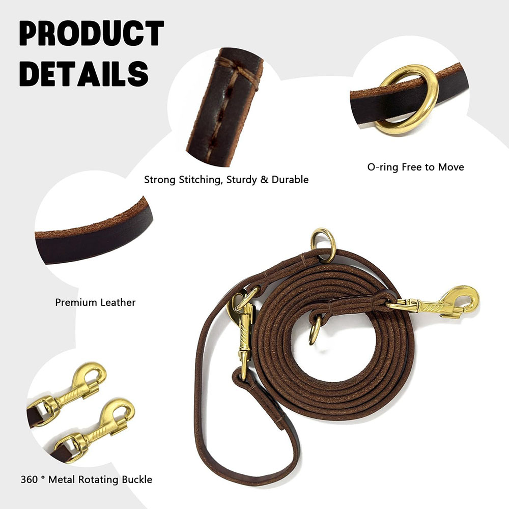 Multi Function Leather Dog Lea - огляд і ціна Leather Strap Quick Release
