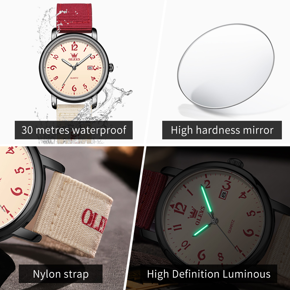 OLEVS Brand New Fashion Quartz - огляд і ціна Canvas Strap Watch