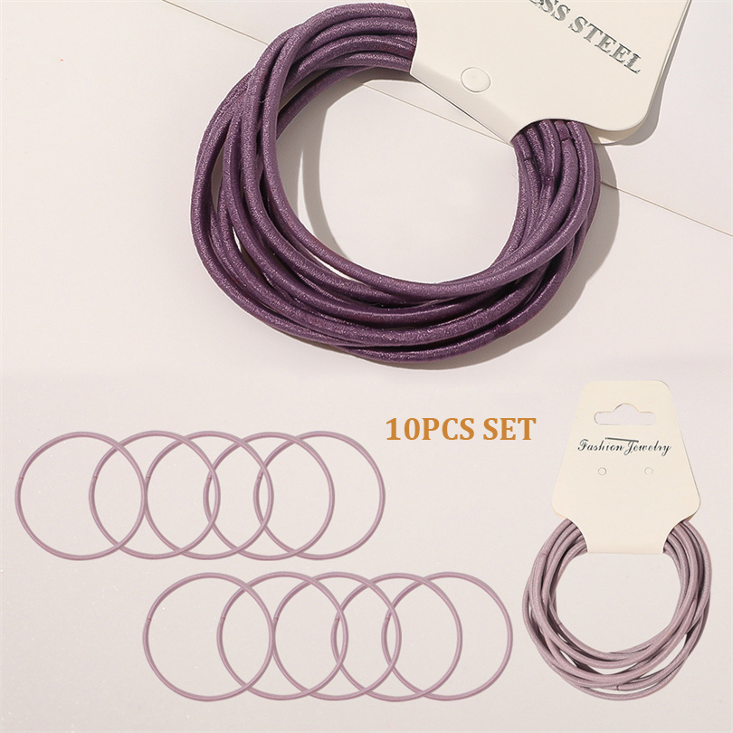 10PCS Women Girls Simple Basic - огляд і ціна Silicone Band Women