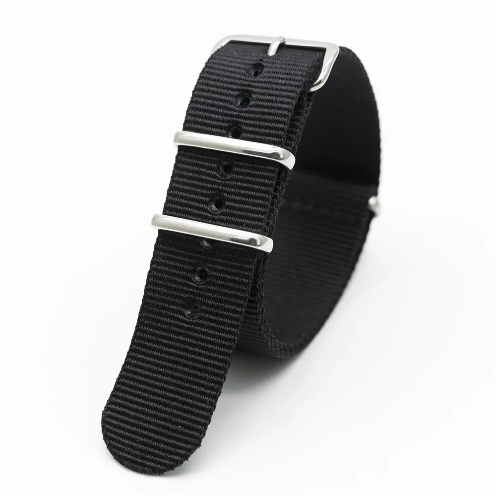 Black Nylon Watch Band For Mec - огляд і ціна Nato Strap Nylon