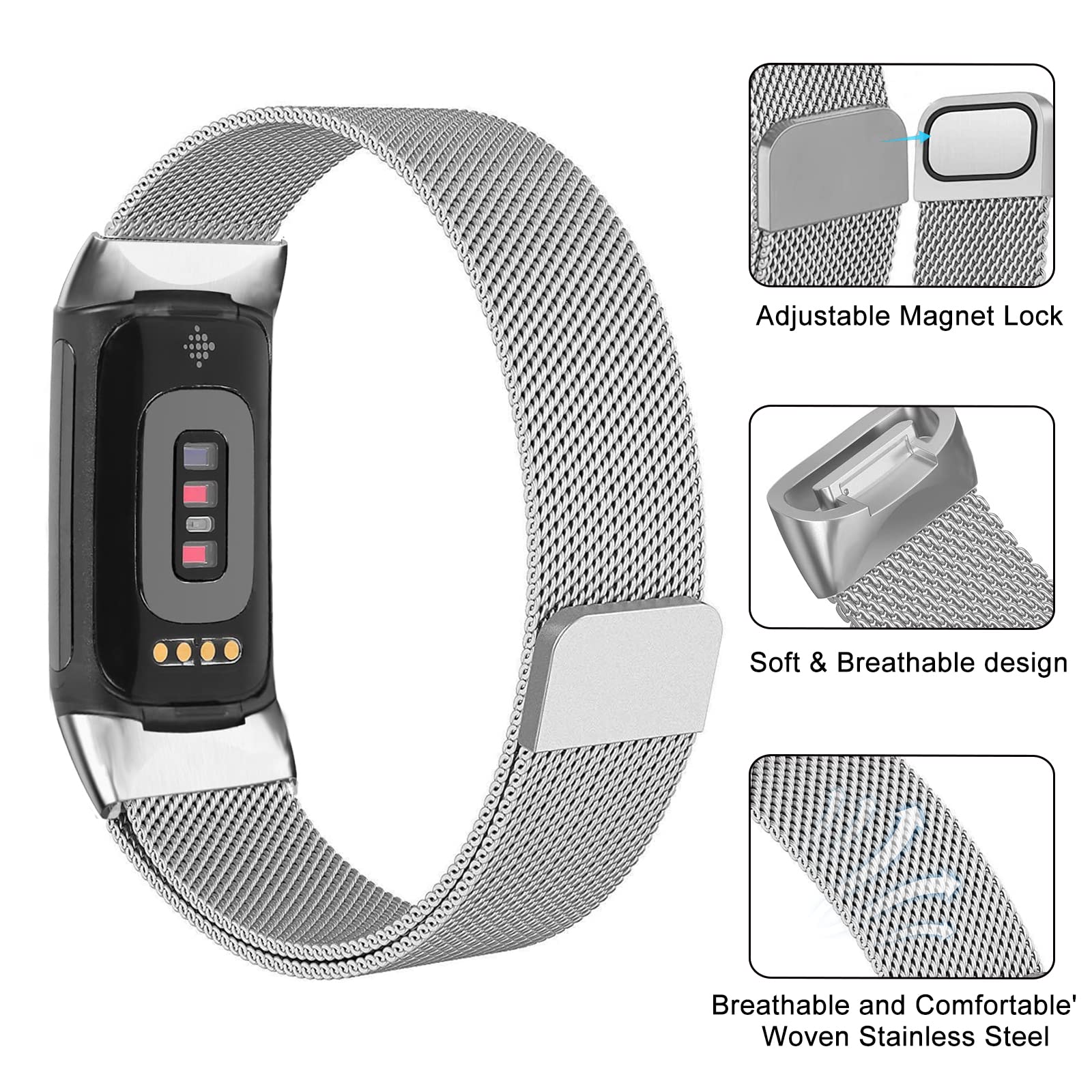 Milanese loop For fitbit charg - огляд і ціна Milanese Loop Magnetic
