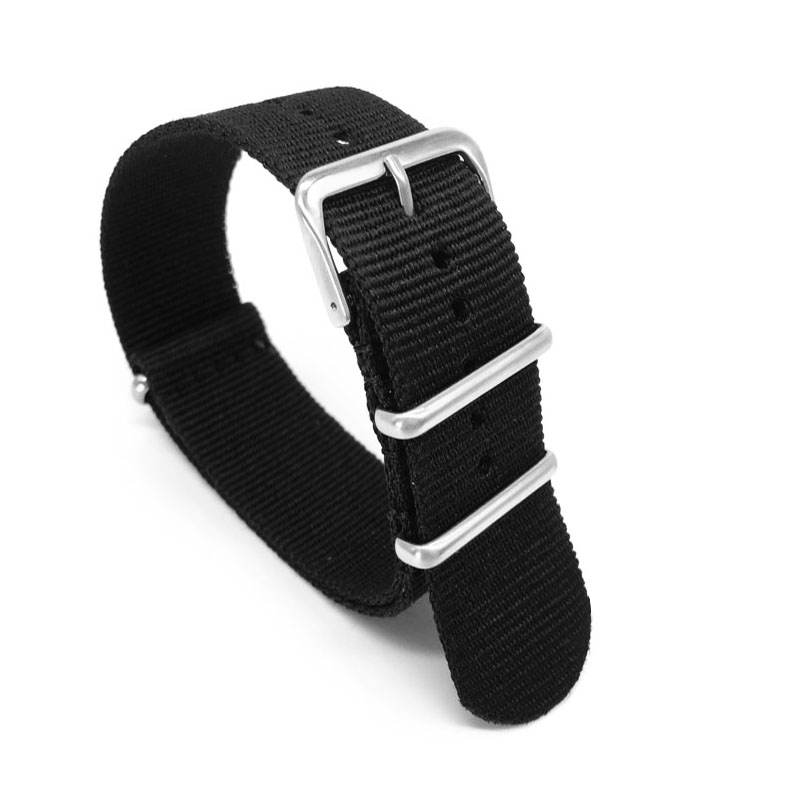 Black Nylon Strap for 16mm 18m - огляд і ціна Nato Strap Nylon