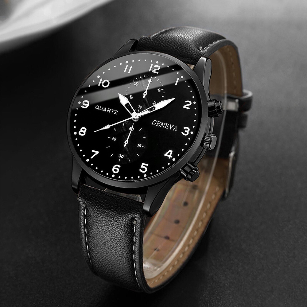 Fashion Men Business Watches C - огляд і ціна Leather Watch Band Men