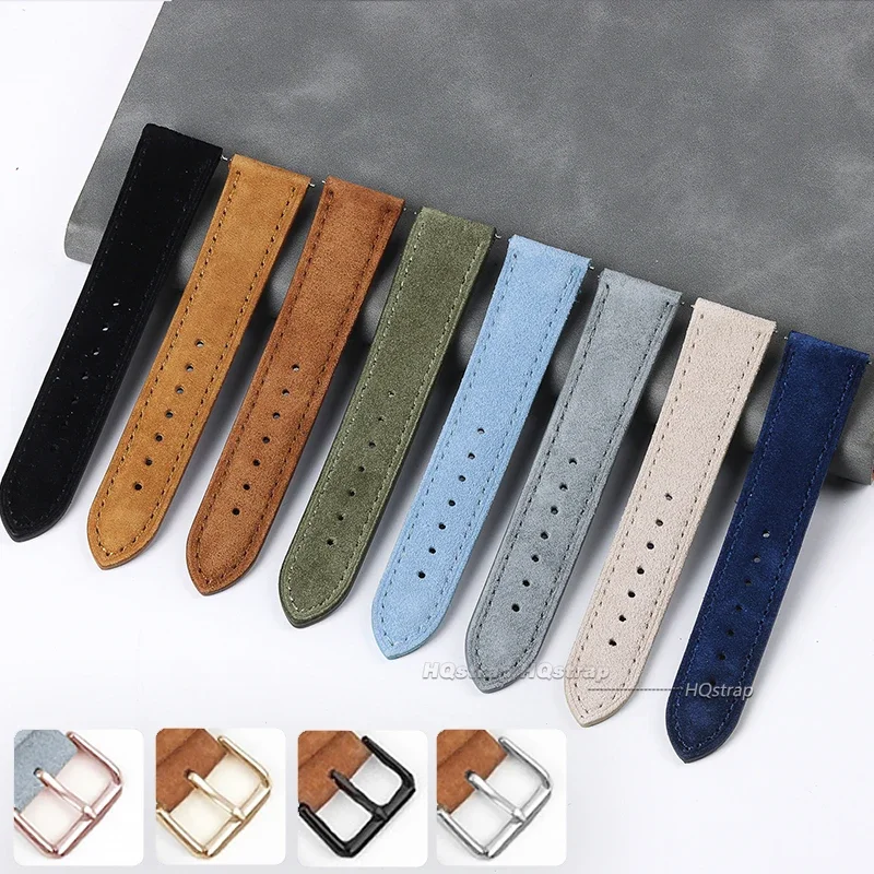 Suede Genuine Leather Watchban - огляд і ціна Suede Strap Watch