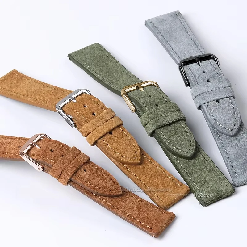 Suede Genuine Leather Watchban - огляд і ціна Suede Strap Watch