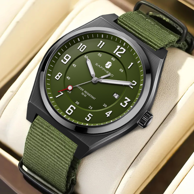 SAPPHERO Men's Sports Quartz W - огляд і ціна Tropic Strap Vintage