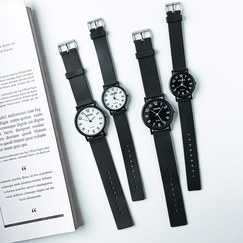 Simple Black Watch Quartz Watc - огляд і ціна Silicone Band Women